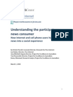 Pew Internet Survey: Understanding The Participatory News Consumer