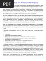 Modelo de RFP: Guia Completo e Estrutura | PDF