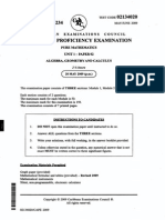 Cape Pure Mathematics Paper 2 2009 PDF