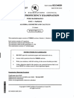 Cape Pure Mathematics Paper 2 2010 PDF