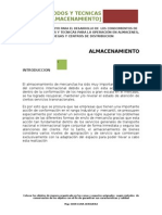 Metodos y Tecnicas para La Operación en Almacenes, Bodegas y Centros de Distribucion