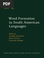 Word Formation in South American Languages