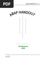 Abap Handout - Kiki Siswanto