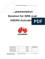 Change Implementation Solution - SRB Over HSDPA