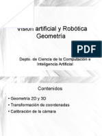 Visión Artificial y Robótica. Geometría