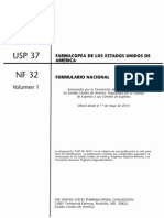 Usp 37-Nf 32 en Español - Volumen 1
