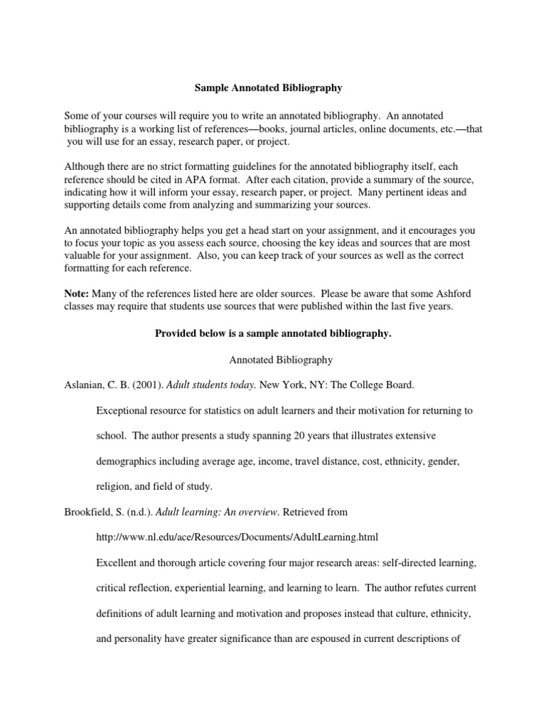Example of annotated bibliography pdf picture
