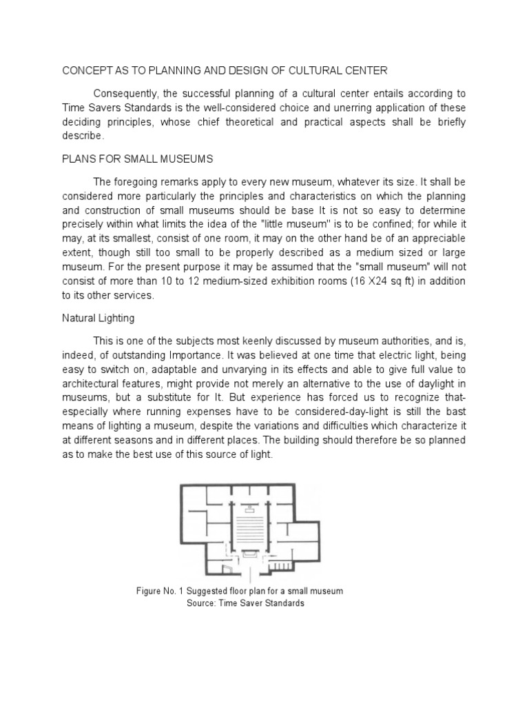 Cultural Center Design and Planning Guide | PDF | Museum | Libraries