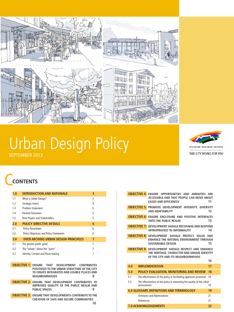 Urban Design Policy Overview | PDF | Urban Design | Sustainability