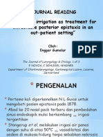 Hot Water Irrigation As Treatment For Intractable