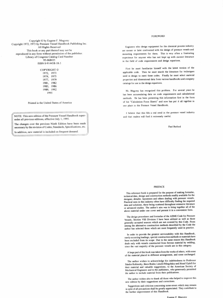 Pressure Vessel Design Handbook