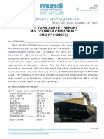 Out Turn Survey Report M/V Clipper Cristobal