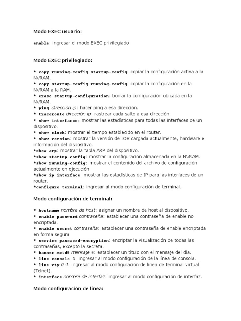 Comandos b sicos de un switch cisco pdf