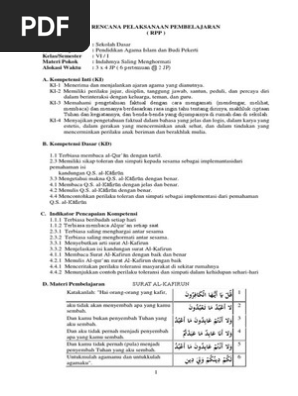 Rpp Kelas 6 Bab 1 Editpdf