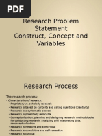 Concept Construct Variables RM