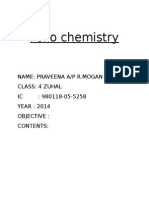 Folio Chemistry: Name: Praveena A/P R.Mogan Class: 4 Zuhal IC: 980118-05-5258 YEAR: 2014 Objective: Contents