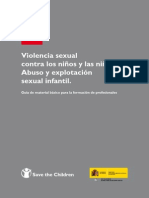 Violencia sexual contra los niños  y las niñas