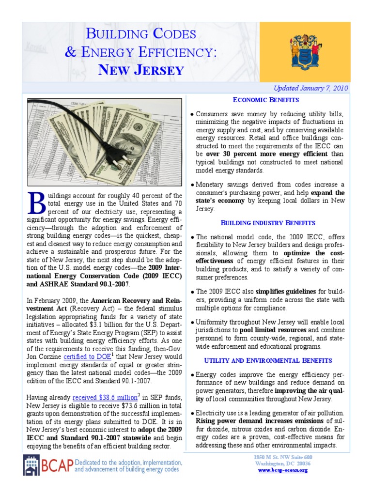 New Jersey Energy Efficiency Codes Guide | PDF | Science & Mathematics ...