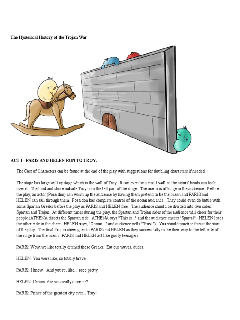 Allen Script The Hysterical History of The Trojan War PDF Hector