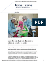 Aspectos Psicológicos y Clínicos de La Atención de Niños Pequeños - Dental Tribune International