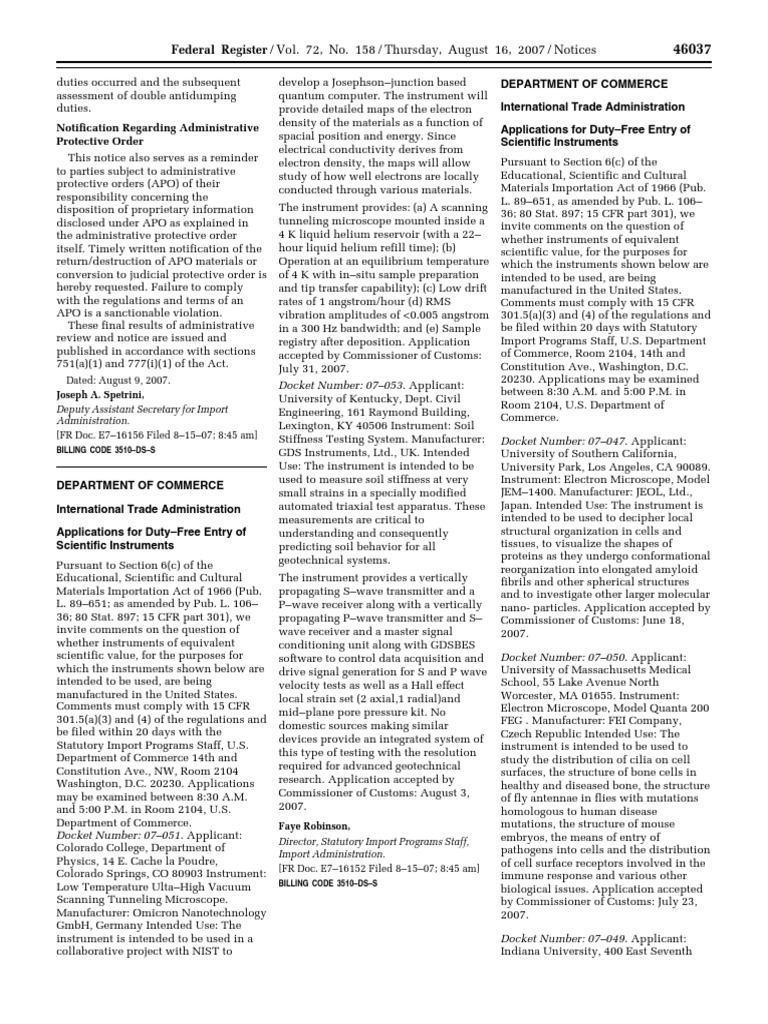 Notice: Antidumping: Stainless Steel Wire Rod From— Colorado College Et ...