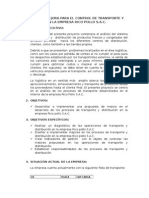 Proyecto D Emejora para El Control de Transporte y Distribucion en La Empresa Rico Pollo 1