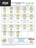 ES - MARCH 2010 Lunch Menu