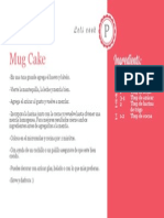 Mug Cake Receta