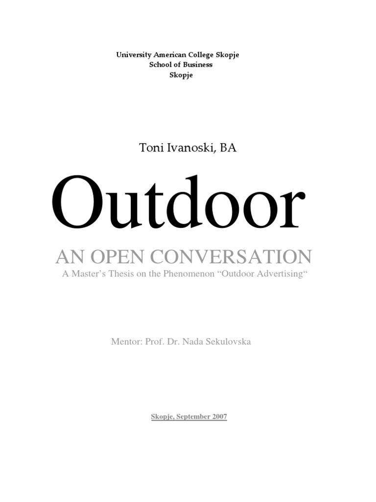 Research paper on advertising picture