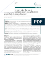 Cefazolin As Prophylactic in Cataract Surgery