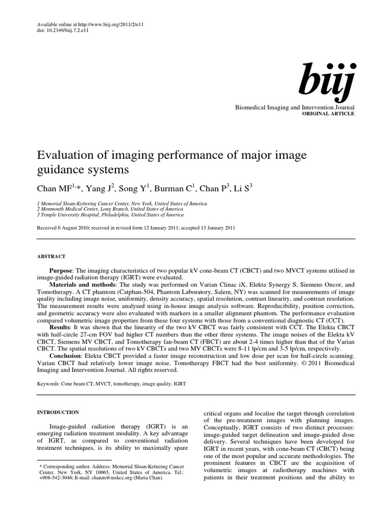 Evaluation of RT Imaging Devices | PDF | Optical Resolution | Ct Scan
