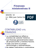 Finanzas Administrativas II, Semana VII