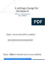 Windows 8 Wifi Setting