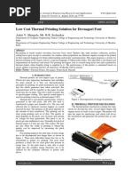 Low Cost Thermal Printing Solution For Devnagari Font: Ankit V. Shingala, Mr. R.R. Sedamkar