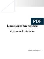 Lineamientos de Titulos