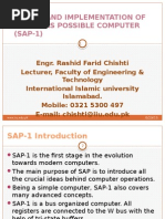 Design and Implementation of Simple As Possible Computer (SAP-1)