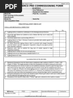 Lighting Maintenance Procedures Checklist | PDF | Lighting | Light