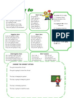 Affirmative Form Short Form: What Are They Going To Do? Write Sentences Using BE GOING TO