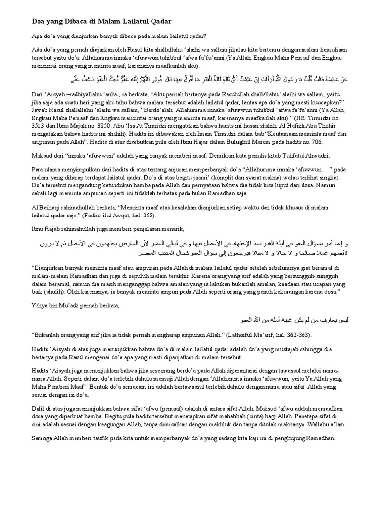 6 Doa Mohon Ampun di Bulan Ramadan, Bisa Dibaca saat Lailatul Qadar