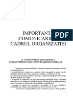 Comunicarea in Cadrul Organizatiei