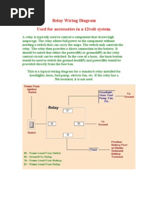 12 Volt Dc Relay Wiring Diagram Collection
