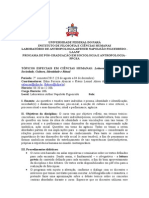 Programa de disciplina - Ppgsa/UFPA