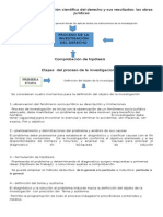 Proceso de La Investigación Científica Del Derecho y Sus Resultados