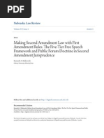 Klukowski-Making Second Amendment Law With First Amendment Rules-93 Neb. L. Rev. 429 (2014)