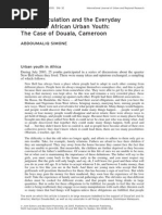 Download A Simone Urban Circulation and the Everyday Politics of African Urban Youth The Case of Douala Cameroon International_Journal_of_Urban_and_Regional_Research Volume 293 2005 by MoocCBT SN276848127 doc pdf