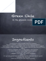 Green Chile: in The Pressure Cooker