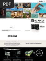 ILCE-6000 4DFOCUS Camera Settings Guide