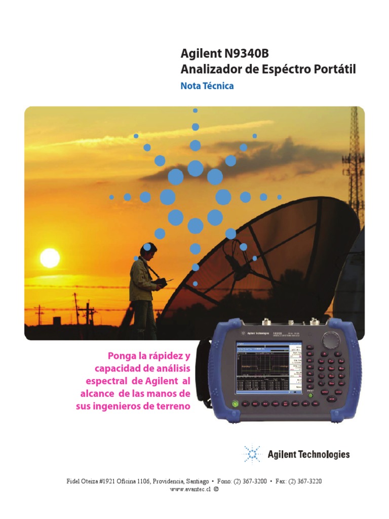 Agilent Catalogo N9340B USB Modulación de frecuencia