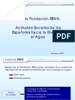 Actitudes Sociales de los Españoles hacia la Energía y el Agua