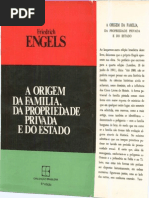 ENGELS, Friedrich. a Origem Da Família, Da Propriedade Privada e Do Estado